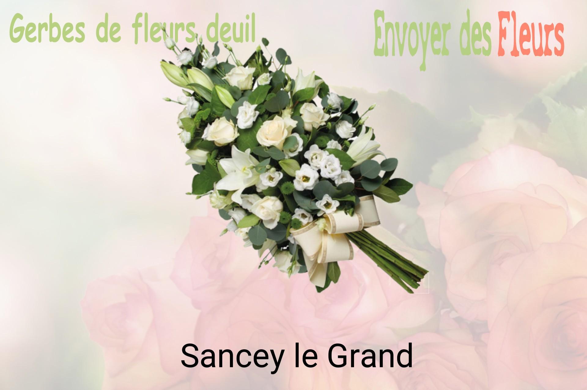 Gerbe de fleurs de deuil livrée à Sancey-le-Grand